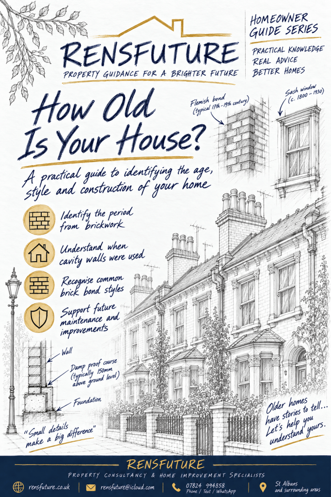 Cover of the Rensfuture homeowner guide – How Old Is Your House?